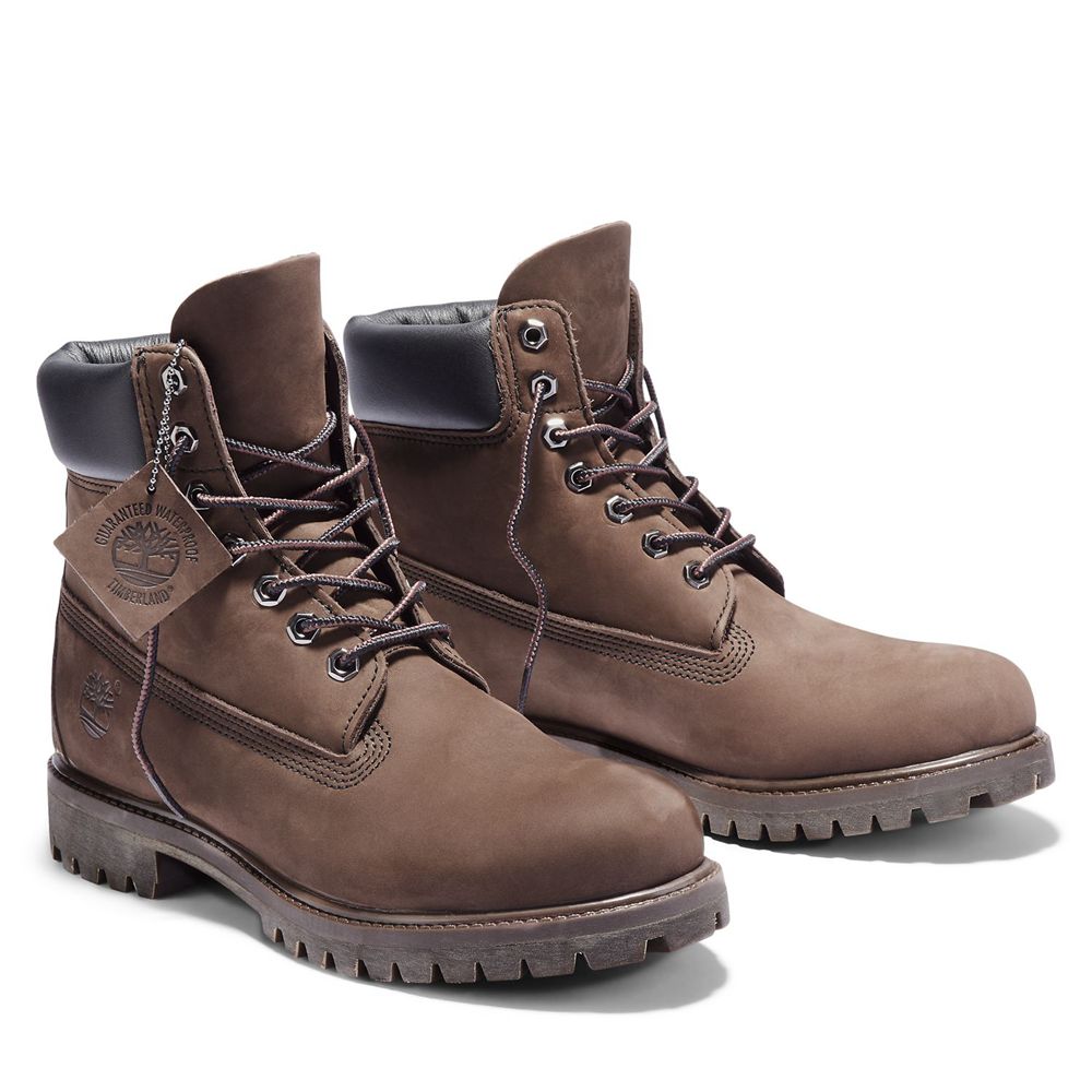 Botas de Nieve Timberland Hombre 6-Inch Premium Waterproof Marrones - Chile HOZ-860517
